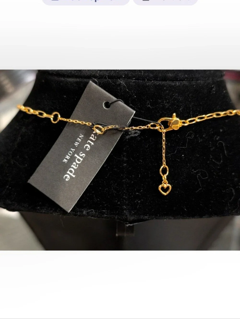 Kate Spade New York ♠️ Sweetheart Charm Pendant Necklace